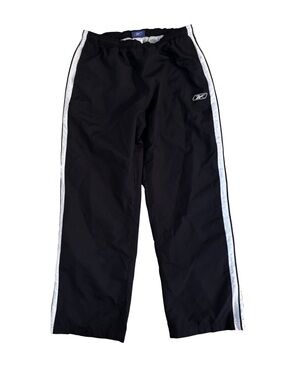 2000’s Reebok Navy Track Pants with White Side Stripes